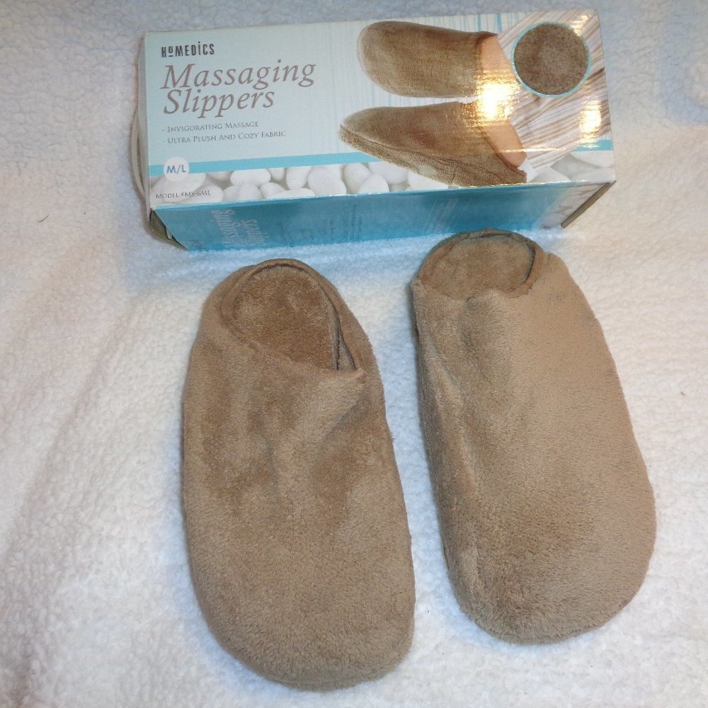 Homedics Massaging Slippers Men's Size Medium / Large